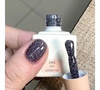ADHERE Série Diamant Étoilé - 12ml Vernis à ongles étincelant à paillettes de diamant broyé, Gel brillant scintillant réfléchissant, pour salon de nail art DIY (Z11)