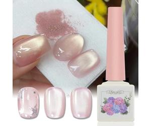 ADHERE Série Ukiyo Romanesque - 12ml 1 pce UV LED Vernis à ongles gel œil de chat à paillettes holographiques magnétiques, pour salon de manucure DIY (Auréole)