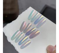 ADHERE Set Clair de Lune & Poudre Cristal - Finition Nacrée Holographique & Poudre Métallisée Miroir | Kit de Nail Art en Gel Professionnel pour Créations DIY