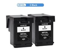 Adhérence d'encre pour imprimante à jet d'encre, 2 documents noirs, 301 XL, 301XL, HP Deskjet 1000, 1010, 1050, 1050A, 2050, 2050A, 2540, Envy 45002 Black
