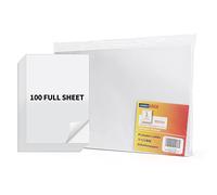 ADHES 100 Feuilles A4(210 x 297 mm) Papier étiquettes Autocollantes Imprimable Blanc, éTanche étiquettes Thermiques, Compatibles Avec Rollo, Zebra, étiquettes Et Autocollants Inscriptible