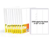 Adhes 1000feuilles,27 Étiquettes Par Feuille(62mm*31mm) Papier Étiquettes Autocollantes Imprimable Blanc,Étanche Étiquettes Thermiques,Compatibles Avec Rollo,Zebra,Inscriptible Autocollants