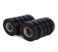 ADHES Lot de 10 Rouleaux De Ruban Adhésif Isolant électrique Noir 19 mm x 20 m