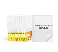 ADHES Lot de 1000 feuilles d'étiquettes thermiques directes de 210 x 297 mm, étiquettes d'adresse, étiquettes autocollantes pour imprimante, compatibles avec imprimante thermique, codes-barres