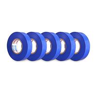 ADHES Lot de 5 Rouleaux De Ruban Adhésif Isolant électrique Bleue 19 mm x 20 m