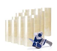 ADHES Lot de 96 rouleaux de ruban adhésif d'emballage pour cartons de déménagement, 50 m par rouleau, 4,8 cm de largeur et 2,6 mm d'épaisseur