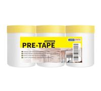 ADHES Masker avec ruban de masquage Ruban adhésif de masquage avec bâche de protection en plastique film de masquage 22inch x 33 yards3 rouleaux