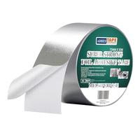 ADHES Ruban adhésif aluminium renforcé ruban adhesif haute temperature ruban de réparation, Résister à 80°C à 100°C, pour la réparation, l'isolation, l'étanchéité et la protection,75mm x 50m