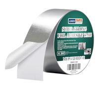 ADHES Ruban adhésif aluminium renforcé ruban adhesif haute temperature ruban de réparation, Résister à 80°C à 100°C, pour la réparation, l'isolation, l'étanchéité et la protection,50mm x 25m
