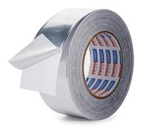 ADHES Ruban adhésif aluminium ruban adhesif haute temperature ruban de réparation, Résister à 80°C à 100°C, Pour la réparation, l'isolation, l'étanchéité et la protection,50mm x 64m