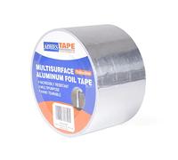 ADHES Ruban adhésif aluminium ruban adhesif haute temperature ruban de réparation, Résister à 80°C à 100°C, Pour la réparation, l'isolation, l'étanchéité et la protection, 75mm x 50m