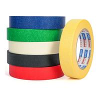 ADHES Ruban AdhéSif Coloré, Ruban AdhéSif De Masquage, Ruban Adhésif Décoratif pour Artisanat Pour Rubans De Peinture, Etiquetage, Enfants Enseignants Arts Peintre, 1Inchx55Yds, 6 Colours