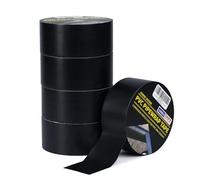 ADHES Ruban Adhésif PVC Noir Contre La Corrosion, Ruban Adhésif étanche, Protection De Tuyau Conduite D'eau Souterraine,50 mm x 33 m, 5rouleau