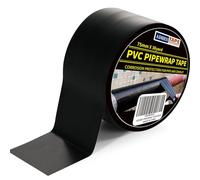 ADHES Ruban Adhésif PVC Noir Contre La Corrosion, Ruban Adhésif étanche, Protection De Tuyau Conduite D'eau Souterraine,75 mm x 33 m