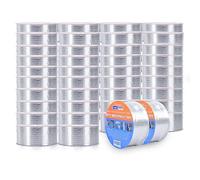 ADHES Ruban Butyle Ruban étanche en butyle Ruban Adhésif Aluminium Haute Temperature ruban de réparation pour façades, toit, toit plat,50mm x 5m,40Rolls
