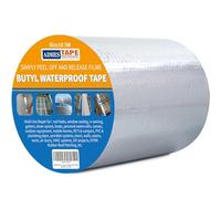 ADHES Ruban Butyle Ruban Etancheite 15cm x 5m, Épais de 47 mil Ruban Adhésif Aluminium Haute Temperature Ruban de Réparation pour façades, toit, toit plat