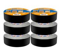 ADHES Ruban Butyle Ruban Etancheite 40mm x 15m, 6 Rouleaux Résistant aux Intempéries et Étanche Ruban pour Solives de Terrasse, Idéal pour les Terrasses en Bois, Poutres, Toits