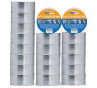 ADHES Ruban Butyle Ruban Etancheite 5cm x 5m x 20 Rouleaux, Épais de 47 mil Ruban Adhésif Aluminium Haute Temperature Ruban de Réparation pour façades, toit, toit plat