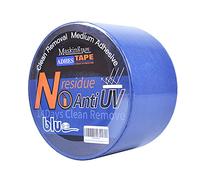 ADHES ruban de masquage de peinture Bleu Ruban Adhésif pour Décoration, Peinture,Intérieur et Extérieur, Résistant Aux UV, 36mm x 45m,Lot de 3 rouleaux