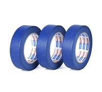 ADHES ruban de masquage de peinture Bleu Ruban Adhésif pour Décoration, Peinture,Intérieur et Extérieur, Résistant Aux UV, 36mm x 45m,Lot de 3 rouleaux