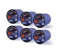 ADHES ruban de masquage de peinture Bleu Ruban Adhésif pour Décoration, Peinture,Intérieur et Extérieur, Résistant Aux UV, 24mm x 55m,Lot de 36 rouleaux