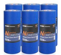 ADHES ruban de masquage de peinture Bleu Ruban Adhésif pour Décoration, Peinture,Intérieur et Extérieur, Résistant Aux UV, 48mm x 55m,Lot de 36 rouleaux