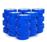 ADHES Ruban de Masquage peinture, 36 rouleaux, 36mm x 55m, anti-UV Ruban crêpe pour peindre, vernir, rénover, Intérieur et Extérieur