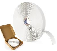 ADHES Ruban D'étanchéité Butyle Blanc 12mm x 9m x 3mm 1 Volume Ruban D'étanchéité en Caoutchouc Butyle Pour Camping - Cars, Véhicules, Bateaux
