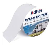 Adhes Ruban éTanche Blanc En Butyle Pour RV 100 MM X 15 M Ruban Pour Caravane, Bande Etancheite Autocollante Bitumeuse, Camping-Car, Toiture