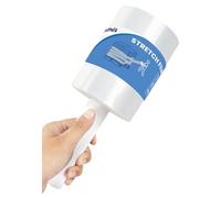 ADHES TAPE Film Étirable Avec Poignée, Handle Palette Stretch Wrap Film Étirable Transparent Film Plastique Emballage13cm x 304m 1 Roll 80 Gauge Film Rétractable Le Film Déménagement et L'expédition