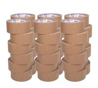 ADHES TAPE PURSUIT OF PERFECTION Biodégradable Ruban adhésif d'emballage en eco papier kraft bande de colis pour boîte carton demenagement,50mm x 50m,brun, 36 rotoli