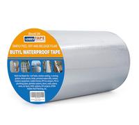 ADHES TAPE Ruban Butyle Ruban Etancheite 20cm x 5m, Épais de 47 mil, Aluminium Haute Température, Réparation pour façades, toits, toits plats