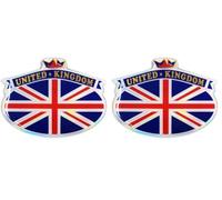 Adhésif 3D Emblème Royaume-Uni, 75 x 55 cm (Lot de 2)