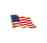 Adhésif 3D États-Unis Drapeau Flottant, Transparentem