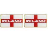 Adhésif 3D Milan, 80 x 40 mm (Lot de 2)