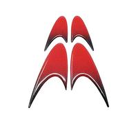 Adhésif 3D Racing Wing, Rouge Effet Métallisé