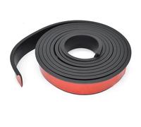 Adhésif à bande noire en néoprène pour projets de bricolage, joints, protection du sol, insonorisation et tapis d'absorption des vibrations 2m W:20mm
