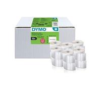 Dymo Étiquettes autocollantes authentiques LabelWriter 54 × 70 mm — 12 rouleaux (3 840 étiq.)