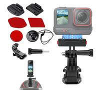 Adhésif Casque Magnétique Fixation Rapide Adaptateur Compatible avec Insta360 X5-X, Flexible Caméra Adhésive Sangle Sécurité POV Secure,Caméras D'action Compatible avec GoPro 12-3 pour Moto Surf Ski