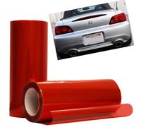 Adhésif covering film teinte phare rouge optique voiture moto vinyle autocollant 30 * 120 CM