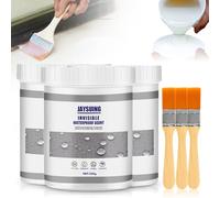 Adhésif D’étanchéité Super Puissant, Liquide D'étanchéité Transparent,Agent de Revêtement Imperméable Transparent Invisible Waterproof Agent with Brush (3 Pcs, 100g)