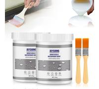 Adhésif D’étanchéité Super Puissant, Liquide D'étanchéité Transparent,Agent de Revêtement Imperméable Transparent Invisible Waterproof Agent with Brush (2 Pcs, 300g)