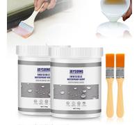 Adhésif D’étanchéité Super Puissant, Liquide D'étanchéité Transparent,Agent de Revêtement Imperméable Transparent Invisible Waterproof Agent with Brush (2 Pcs, 100g)