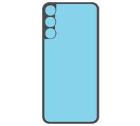 Adhésif de Façade Vitre Arrière pour Galaxy A15 4G Noir / Bleu