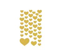 Adhésif décoratif - Avery Zweckform - Z-Design - Coeur - 76 x 120 mm - Or - Permanent