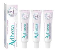 Adhésif dentaire Adheza, Adheza Dental, fixateur de prothèses dentaires Adheza, adhésif thermoplastique pour prothèses dentaires, crème adhésive forte tenue, imperméable (3pcs)