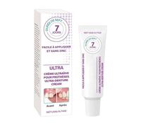 Adhésif dentaire forte tenue 20 g, crème fixative confortable pour dentier complet, colle prothèse dentaire longue durée pour adultes et seniors usage quotidien