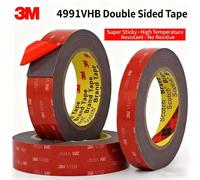 Adhésif Double face fort 3M 4991VHB, épaisseur de 2.3mm, bande en mousse à haute viscosité, sans trace, haute température pour usage spécial de voiture 3M 4991