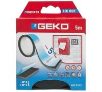 Adhésif double face - GEKO - 19 mm x 5 m - Noir - Multi-usages - Brillant