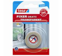 Adhésif double face pour objets Tesa FIXER transparent 1,5m